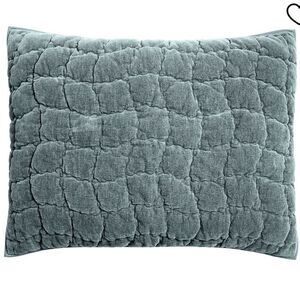 Pottery Barn Cozy Cloud Quilt Steel Blue Standard ShamSham